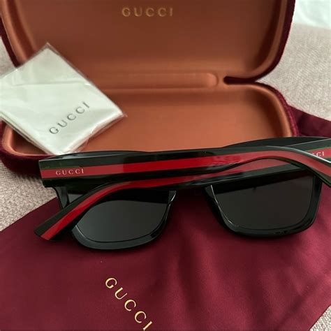 gucci green and red stripes|gucci sunglasses red green stripe.